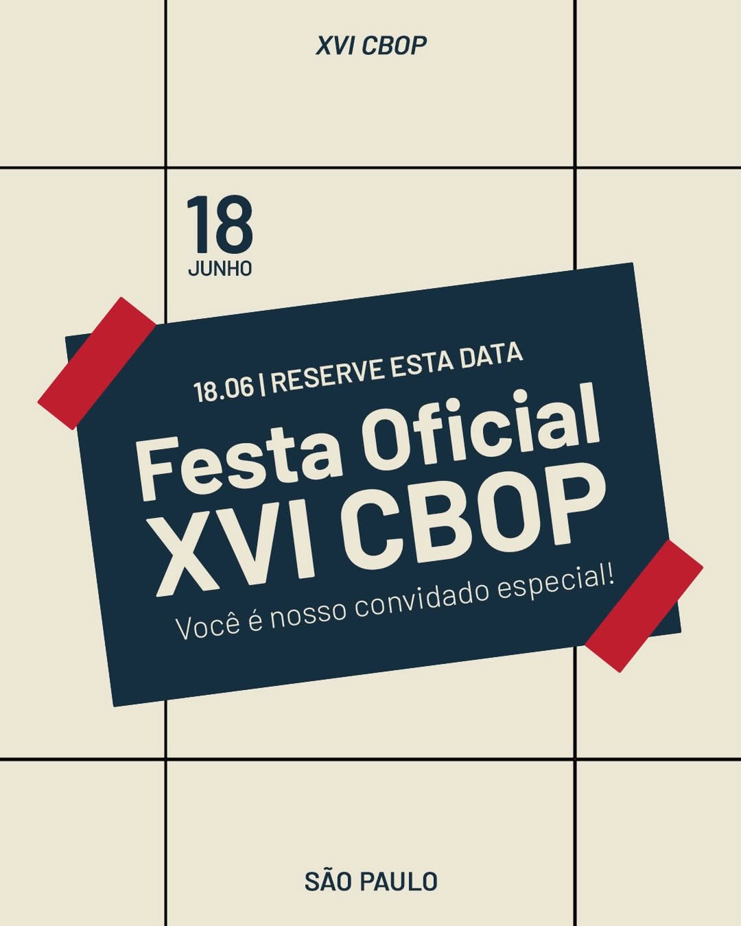 Festa Oficial XVI CBOP!