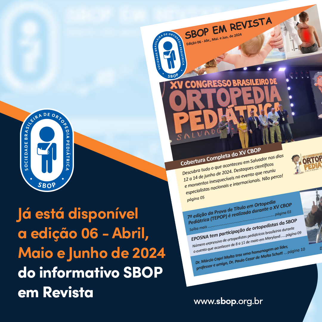 Informativo  SBOP em revista - 6º EDIÇÃO - Abril - Mai - Jun